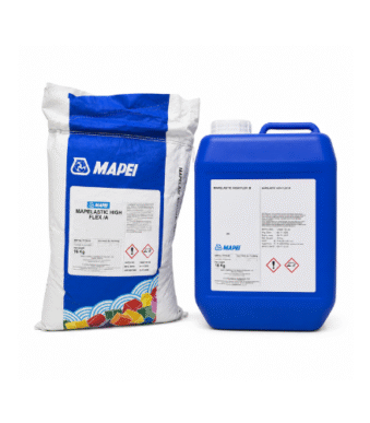 Mapei Mapelastic highflex flexible cementitious waterproofing product